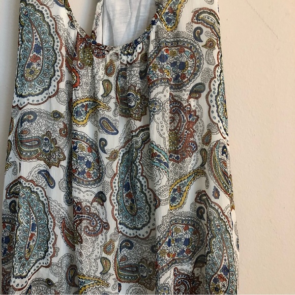 Paisley breezy layered tank top- size small - Picture 3 of 6